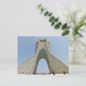 Briefkaart de Azadi Tower (van vrijheid), Teheran  (Staand voorkant)