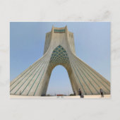 Briefkaart de Azadi Tower (van vrijheid), Teheran  (Voorkant)