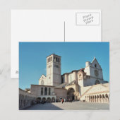 Briefkaart De Basilica van Assisi, Umbrië, Italië (Voorkant / Achterkant)