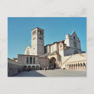 Briefkaart De Basilica van Assisi, Umbrië, Italië