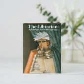 Briefkaart: De bibliothecaris Briefkaart (Staand voorkant)