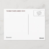 Briefkaart: De bibliothecaris Briefkaart (Achterkant)