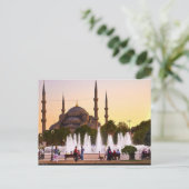 Briefkaart De blauwe moskee, Turkije, Istanbul (Staand voorkant)