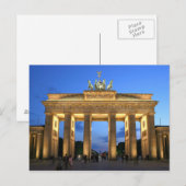 Briefkaart De Brandenburgse poort in Berlijn, Duit (Voorkant / Achterkant)