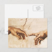 Briefkaart - De creatie van Adam (Voorkant / Achterkant)