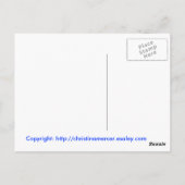 briefkaart 'De denker' (Achterkant)