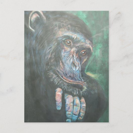 briefkaart 'De denker' (Voorkant)