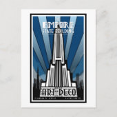 Briefkaart - de Empire State Building Art Deco (Voorkant)