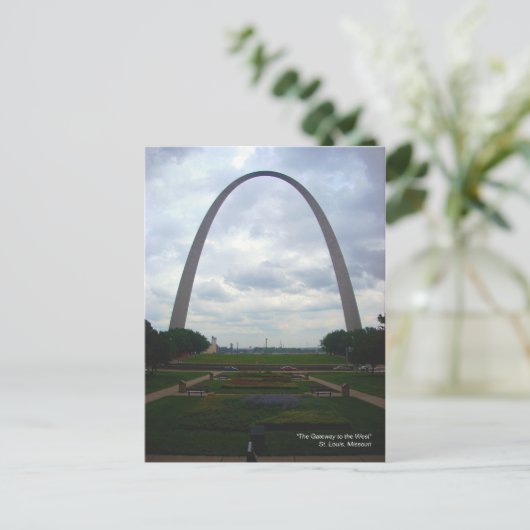 briefkaart "De Gateway to the West" (Staand voorkant)