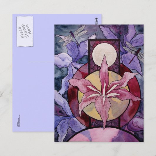 Briefkaart: "De geboorte" Briefkaart (Voorkant / Achterkant)