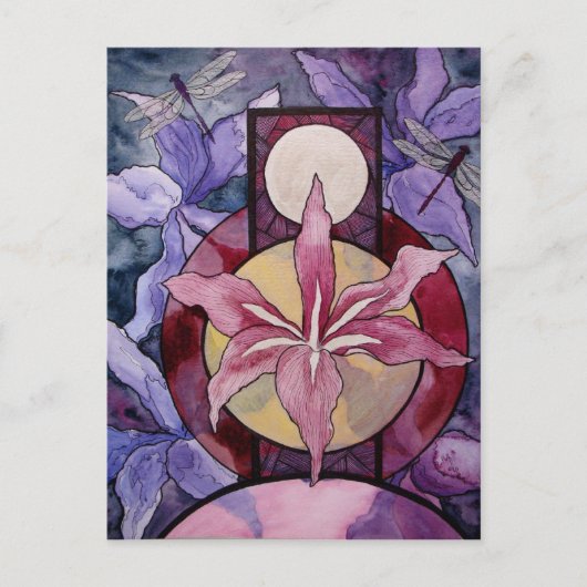 Briefkaart: "De geboorte" Briefkaart (Voorkant)