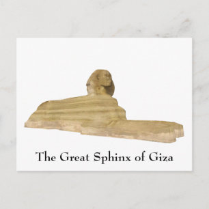 Briefkaart: De Grote Sfinx van Giza Briefkaart
