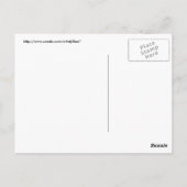 Briefkaart - De hele wereld is een podium - Shakes (Achterkant)