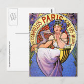 Briefkaart:  De Illustratie van Mucha Briefkaart (Voorkant / Achterkant)