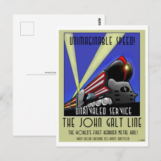 Briefkaart - De John Galt Line (Voorkant / Achterkant)