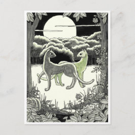 Briefkaart: De katten doen dans Briefkaart