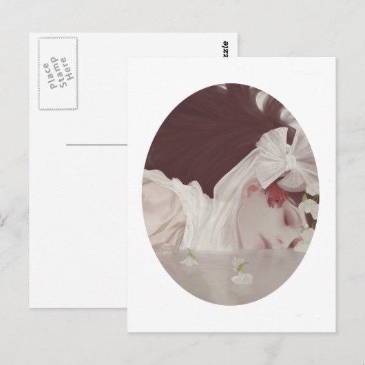 briefkaart "De kikker en de prinses" (Voorkant / Achterkant)