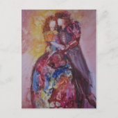 briefkaart "De koning en ik" (Voorkant)