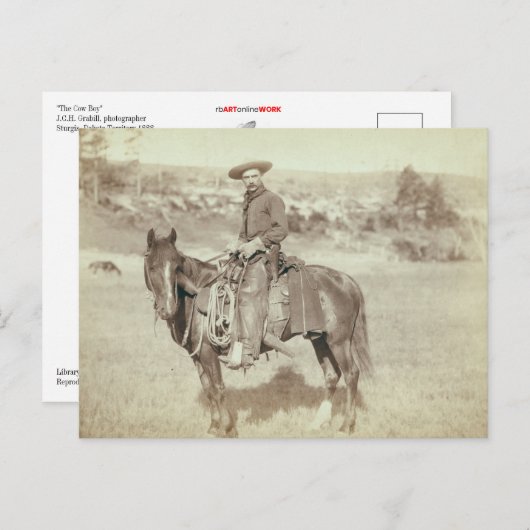 briefkaart "De Koopjongen" (Voorkant / Achterkant)