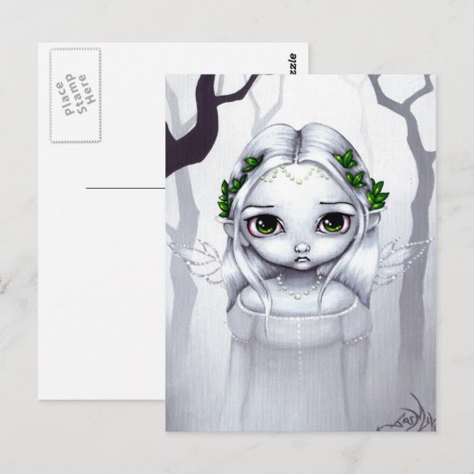 briefkaart "De laatste bladeren" (Voorkant / Achterkant)