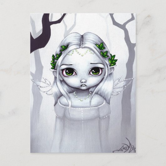 briefkaart "De laatste bladeren" (Voorkant)