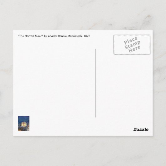 Briefkaart: De Oogstmaan Briefkaart (Achterkant)