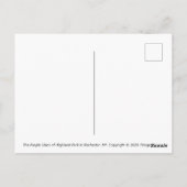 Briefkaart - De Paarse Lilacs of Highland Park (Achterkant)