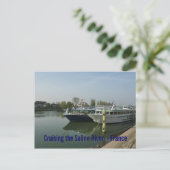 BRIEFKAART - De rivier de Saône doorkruisen - Fran (Staand voorkant)