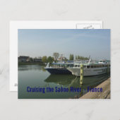 BRIEFKAART - De rivier de Saône doorkruisen - Fran (Voorkant / Achterkant)