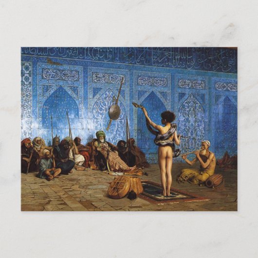 Briefkaart: De slangenbezweerder Briefkaart (Voorkant)