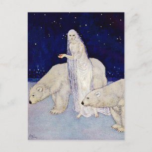 Briefkaart: De Sneeuwmaagd Briefkaart