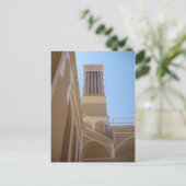 Briefkaart De stad Yazd, Iran (Staand voorkant)