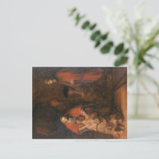 Briefkaart De terugkeer van de prodigal Son Rembra (Staand voorkant)