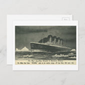 Briefkaart DE TITANIC "Tussen de IJsbessen" in 191 (Voorkant / Achterkant)