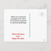 Briefkaart - de Van een hond Groet van Kerstmis - (Achterkant)