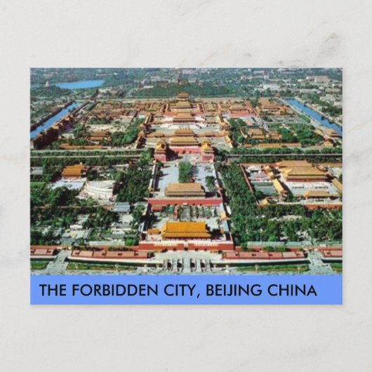 Briefkaart De verboden stad Beijing China (Voorkant)