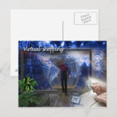 Briefkaart de virtuele klant (Voorkant / Achterkant)