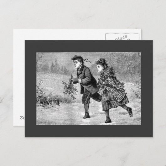 Briefkaart - de Zwarte & het Wit van de Scène van (Voorkant / Achterkant)