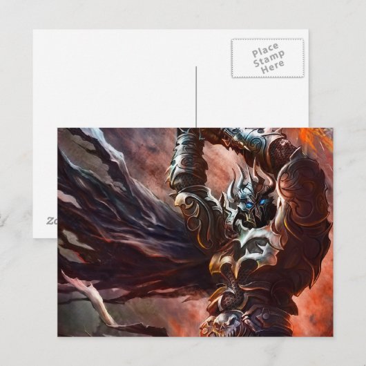 Briefkaart - Death Knight Close-up (Voorkant / Achterkant)