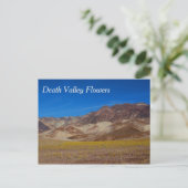Briefkaart Death Valley Flowers (Staand voorkant)