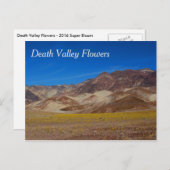 Briefkaart Death Valley Flowers (Voorkant / Achterkant)