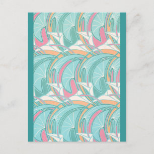 Briefkaart Deco Curves