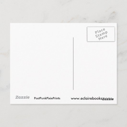 Briefkaart Defeatist Panda (Achterkant)