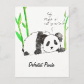 Briefkaart Defeatist Panda (Voorkant)