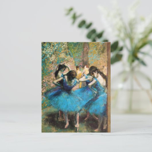 Briefkaart Degas Blue Dancers (Staand voorkant)