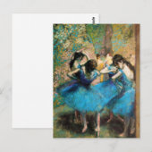 Briefkaart Degas Blue Dancers (Voorkant / Achterkant)