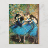 Briefkaart Degas Blue Dancers (Voorkant)