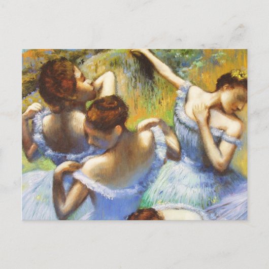 Briefkaart Degas Blue Dancers (Voorkant)