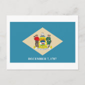 Briefkaart delaware vlag (Voorkant)
