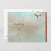 Briefkaart-denken van u briefkaart (Voorkant / Achterkant)